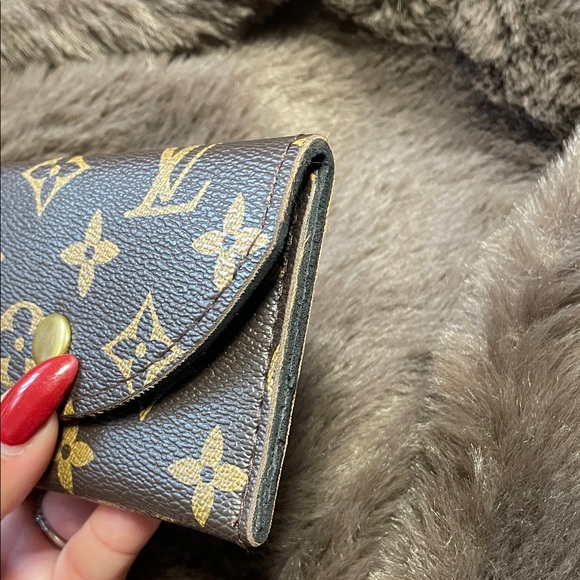 Brown and Gold Monogram Wallet - Picture 4 of 5